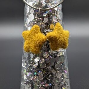 Star Earrings, Felt Star Earrings, Estrella Earrings